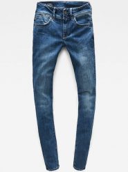 G-Star Dżinsy - Super Skinny fit - w kolorze niebieskim rozmiar: W24/L30. Niebieskie jeansy G-Star, l, z aplikacjami, klasyczne. Za 123.25 zł.