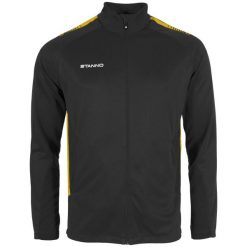 Bluza dresowa z pełnym zamkiem błyskawicznym Stanno First. Czarne bluzy STANNO, s, bez wzorów, z dresówki, sportowe, bez ramiączek, bez kaptura. Za 188.85 zł.