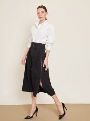 BGN Spódnica w kolorze czarnym rozmiar: 38. Czarne spódnice BGN, na co dzień, bez wzorów, z tkaniny, midi, proste. Za 143.99 zł.