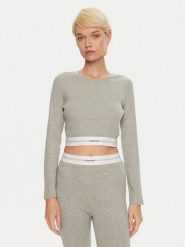 Calvin Klein Underwear Bluzka 000QS7217E Szary Slim Fit. Szare bluzki Calvin Klein Underwear, m, bez wzorów, z bawełny, bez kołnierzyka, bez ramiączek. Za 139.99 zł.
