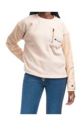 Bluza polarowa damska Champion Crewneck Polartec. Białe bluzy bez kaptura Champion, l, bez wzorów, z materiału, bez kaptura. Za 223.49 zł.