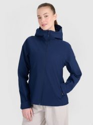 4F Kurtka przejściowa membrana 5000 damska - granatowa XXL. Niebieskie kurtki 4f, m, bez wzorów, z dzianiny, klasyczne, z kapturem. Za 299.99 zł.