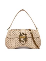 Just Cavalli Torebka 80RA4BA1 ZSD90 Écru. Białe torebki klasyczne Just Cavalli, bez wzorów, ze skóry, bez dodatków. Za 976.99 zł.