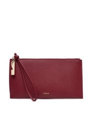 Furla Torebka Iride M WE00890 ARE000 CN CGQ00 Bordowy. Czerwone kopertówki Furla, bez wzorów, ze skóry, bez dodatków. Za 519.99 zł.