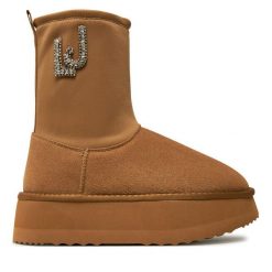 Śniegowce Liu Jo. Brązowe śniegowce Liu Jo, bez wzorów, bez zapięcia. Za 759.99 zł.