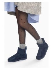 ISLAND BOOT Botki zimowe "Cullen" w kolorze granatowym rozmiar: 37. Niebieskie botki Island Boot, bez wzorów, z materiału, bez obcasa, bez zapięcia. Za 120.93 zł.