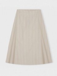 CARE BY ME Spódnica "Laura" w kolorze beżowo-białym rozmiar: L. Brązowe spódnice CARE BY ME, l, bez wzorów, z bawełny, maxi. Za 189.95 zł.