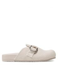 JENNY Klapki WS5522-09 Beżowy. Brązowe klapki Jenny, bez wzorów, z materiału, bez obcasa, bez zapięcia. Za 169.99 zł.