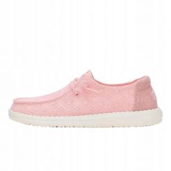 HEYDUDE Damskie Mokasyny Wendy Eyelet Lace. Czerwone mokasyny Hey dude, bez wzorów, z materiału. Za 199.00 zł.