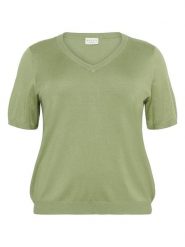 KAFFE curve Sweter w kolorze zielonym rozmiar: XL. Zielone swetry KAFFE curve, xl, bez wzorów, bez ramiączek. Za 65.85 zł.