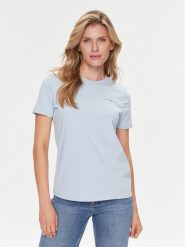 Tommy Hilfiger T-Shirt 1985 WW0WW37877 Błękitny Regular Fit. Niebieskie t-shirty Tommy Hilfiger, xl, bez wzorów, z bawełny, bez kołnierzyka, bez ramiączek. Za 209.99 zł.