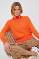 XT Studio sweter damski kolor pomarańczowy z golfem. Brązowe swetry XT Studio, l, bez wzorów, z dzianiny, bez ramiączek. Za 489.99 zł.