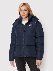 Tommy Jeans Kurtka puchowa Alaska DW0DW14661 Granatowy Regular Fit. Niebieskie kurtki Tommy Jeans, na zimę, xl, bez wzorów, z jeansu, bez kaptura. Za 599.99 zł.