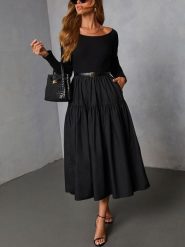 LA Angels Sukienka w kolorze czarnym rozmiar: S. Czarne sukienki LA Angels, s, bez wzorów, bez kołnierzyka, bez ramiączek, maxi. Za 208.99 zł.