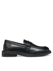 Geox Mokasyny D Serilda D56WYE 00043 C9999 Czarny. Czarne mokasyny Geox, bez wzorów, ze skóry. Za 349.99 zł.