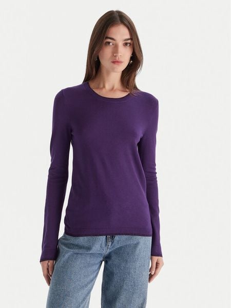 Liu Jo Sweter MF5226 MS49I Fioletowy Regular Fit. Fioletowe swetry Liu Jo, s, bez wzorów, z wiskozy, bez ramiączek. Za 399.99 zł.