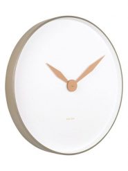 Karlsson Zegar ścienny "Albatross" w kolorze oliwkowo-białym - Ø 50 cm rozmiar: onesize. Białe, analogowe zegarki Karlsson. Za 260.99 zł.