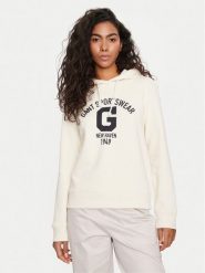Gant Bluza Logo 4200847 Écru Relaxed Fit. Bluzy Gant, l, bez wzorów, z bawełny, bez kaptura. Za 299.99 zł.