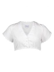 Turi Landhaus Bluzka w kolorze białym rozmiar: 46. Białe bluzki Turi Landhaus, bez wzorów, z koronki, bez kołnierzyka, bez ramiączek. Za 148.95 zł.