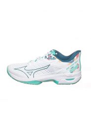 Mizuno Buty sportowe "Wave Exceed" w kolorze turkusowo-białym rozmiar: 40,5. Białe buty treningowe Mizuno, bez wzorów, bez zapięcia. Za 211.81 zł.