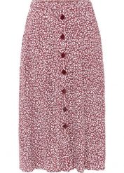 Spódnica midi z wiskozy z kieszeniami. Czerwone spódnice bonprix, bez wzorów, z wiskozy, eleganckie, midi. Za 114.99 zł.