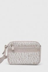 Armani Exchange torebka kolor biały. Białe listonoszki Armani Exchange, bez wzorów, bez dodatków. Za 459.99 zł.