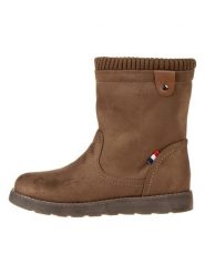 Freyling Botki zimowe w kolorze jasnobrązowym rozmiar: 39. Brązowe botki Freyling, bez wzorów, z materiału, bez obcasa, bez zapięcia. Za 177.94 zł.