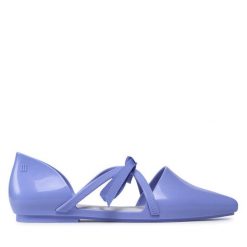 Baleriny Melissa. Fioletowe baleriny Melissa, bez wzorów, bez obcasa, bez zapięcia. Za 219.99 zł.