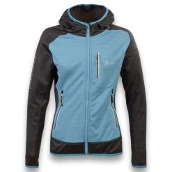Bluza Ande Bregaglia Dama Damskie. Niebieskie bluzy bez kaptura Ande, s, bez wzorów, z elastanu, bez kaptura, trekkingowe. Za 348.99 zł.