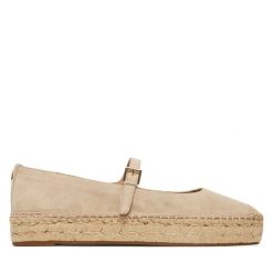 Espadryle LAUREN RALPH LAUREN. Brązowe espadryle Lauren Ralph Lauren, bez wzorów, bez obcasa. Za 689.99 zł.