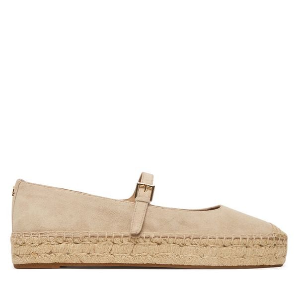 Espadryle LAUREN RALPH LAUREN. Brązowe espadryle Lauren Ralph Lauren, bez wzorów, bez obcasa. Za 689.99 zł.