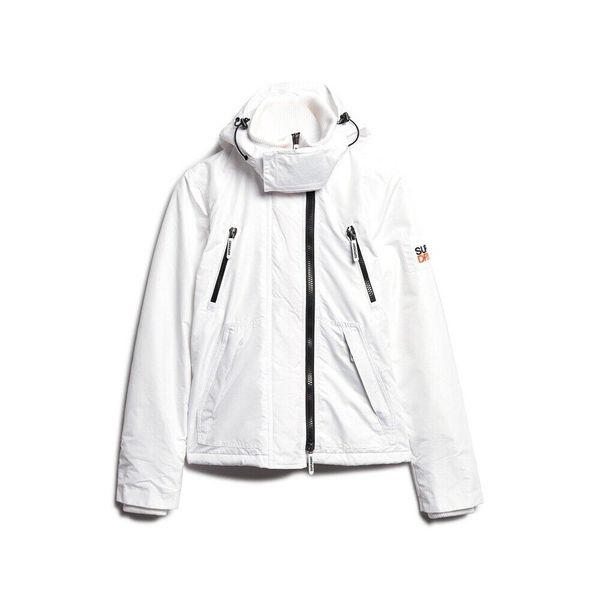 Damska kurtka wodoodporna Superdry Mountain. Białe kurtki Superdry, m, bez wzorów, z bawełny, klasyczne, bez kaptura. Za 513.80 zł.