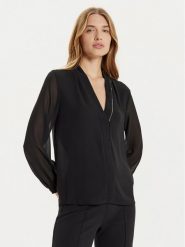 Rinascimento Bluzka CFC0121170003 Czarny Regular Fit. Czarne bluzki Rinascimento, l, bez wzorów, z syntetyku, bez kołnierzyka, bez ramiączek. Za 179.99 zł.