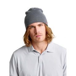 Czapka Zimowa Slam Logo Dorosłych. Szare czapki zimowe SLAM, bez wzorów, z materiału, sportowe. Za 203.99 zł.
