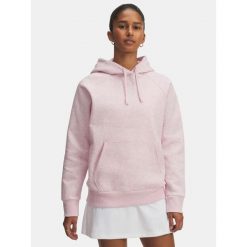 Bluza Damska Nierozpinana Z Kapturem Under Armour Rival Fleece Hoodie. Czerwone bluzy z kapturem Under Armour, bez wzorów, z kapturem, na fitness i siłownię. Za 239.99 zł.