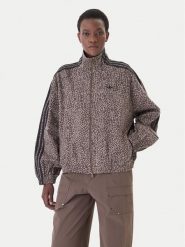 Adidas Kurtka jeansowa Firebird Aop KD2815 Brązowy Oversize. Brązowe kurtki adidas, l, bez wzorów, z bawełny, bez kaptura. Za 599.99 zł.