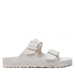Klapki Birkenstock. Klapki Birkenstock, bez wzorów, bez obcasa, bez zapięcia. Za 249.99 zł.