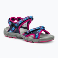 Sandały damskie CMP Almaak. Niebieskie sandały CMP, bez wzorów, sportowe, bez obcasa, bez zapięcia. Za 139.99 zł.