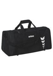 Torba sportowa Erima Six Wings czarna. Czarne torby podróżne Erima, bez wzorów, z poliesteru, na ramię, małe. Za 149.99 zł.
