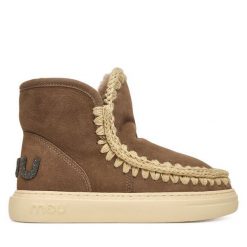 Śniegowce Mou. Szare śniegowce Mou, bez wzorów, bez zapięcia. Za 1,139.00 zł.