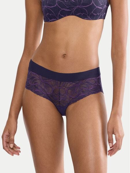 Triumph Bokserki Illusion 10219748 Niebieski. Niebieskie bokserki damskie Triumph, bez wzorów, z syntetyku. Za 108.00 zł.