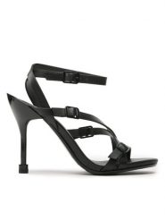 United Nude Sandały Sia Strappy Hi 107300116 Czarny. Czarne sandały United Nude, bez wzorów, ze skóry, bez obcasa, na szpilce, bez zapięcia. Za 1,269.00 zł.