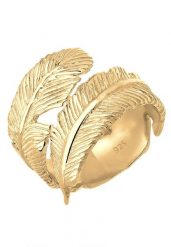 Elli Damski Wrap Pióro Boho Trend w srebrze 925 Sterling Silver Pierścionki 1 ct. Szare pierścionki Elli, srebrne. Za 293.99 zł.