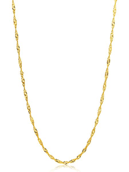 Revoni Złoty naszyjnik - dł. 45 cm rozmiar: onesize. Żółte naszyjniki Revoni, z materiału, złote. Za 766.90 zł.