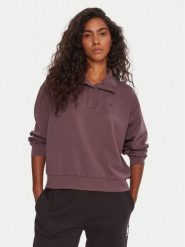 Roxy Bluza Rise & Vibe Sweet ERJFT05012 Fioletowy Relaxed Fit. Fioletowe bluzy Roxy, xl, bez wzorów, z syntetyku, bez ramiączek, bez kaptura. Za 299.99 zł.