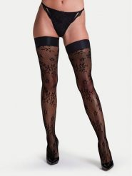 Hunkemöller Pończochy Coco Fishnet 301626 Czarny. Czarne pończochy i pasy Hunkemöller, bez wzorów, z syntetyku. Za 69.99 zł.