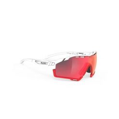 Okulary RUDY PROJECT CUTLINE WHITE MATTE - MULTILASER RED POLAND VERSION. Białe okulary przeciwsłoneczne Rudy Project, bez wzorów. Za 910.00 zł.
