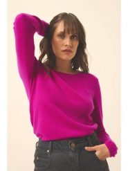 Just Cashmere Kaszmirowy sweter "Vivian" w kolorze różowym rozmiar: M. Różowe swetry Just Cashmere, m, bez wzorów, z kaszmiru, bez ramiączek. Za 367.22 zł.