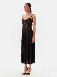 NORMA KAMALI Sukienka koktajlowa ST1253LNP40850 Czarny Slim Fit. Czarne sukienki Norma Kamali, s, bez wzorów, z syntetyku, wizytowe, bez kołnierzyka, bez ramiączek. Za 1,939.00 zł.