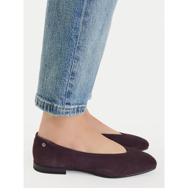 Baleriny Lasocki. Czerwone baleriny Lasocki, bez wzorów, bez obcasa, bez zapięcia. Za 159.99 zł.
